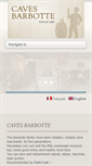 Mobile Screenshot of cavesbarbotte.com